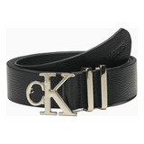 Cinto Feminino Fivela Calvin Klein Jeans - Preto Tamanho M