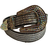 Cinto Importado Pedraria/strass Master Preto 1040