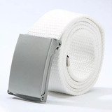 Cinto Lona Branco - Modelo Militar Americano 40mm