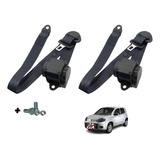 Cinto Segurança Fiat Uno Vivace Kit Traseiro Retrátil 3 Ptos