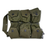 Cinto Tático 6 Bolsos - Segunda Guerra Mundial - Verde