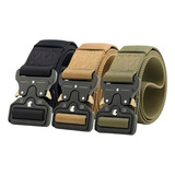 Cinto Tático Com Fivela De Engate Rápido Militar Regulável