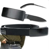Cinto Tatico Faca Canivete Com Oculta Na Fivela Belt Knife
