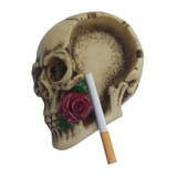 Cinzeiro Crânio Rosa Caveira Esqueleto Em