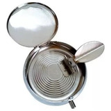 Cinzeiro De Bolso De Aço Inox Automático Portátil - Metal