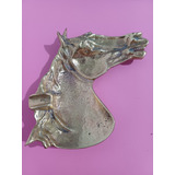 Cinzeiro De Metal Antigo Formato Cavalo