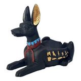 Cinzeiro Deus Anubis Egípcio Egito Resina