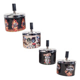 Cinzeiro Inox Anti Cheiro Reservatório Rock Palhaço Ashtray