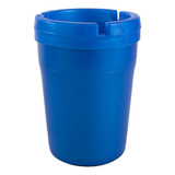 Cinzeiro Portátil Para Carro Plastico Anti-cheiro Sem Fumaça Cor Azul Liso