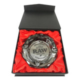 Cinzeiro Raw Vidro Lapidado Black Preto Brilhante 7,5 Cm