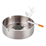 Cinzeiro Redondo Aço Inox 10cm Para Casa Restaurante Kehome