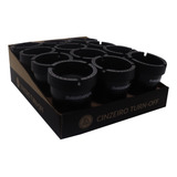 Cinzeiro Squadafum Turn Off Preto Display Com 12 Unidades