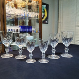 Cj 6 Antiga Taça Cristal Baccarat Licor Vinho Portofino74