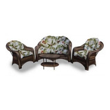 Cj Naxos - 1 Sofá 2 L + 2 Poltronas + 1 Mesa - Búzios Verde