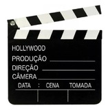 Claquete Cinema Em Madeira Universal Grande 30cm Youtuber