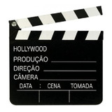 Claquete Cinema Profissional Grande Madeira 30x27cm Studios