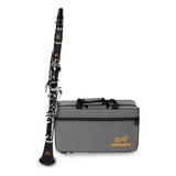 Clarineta Bb 17 Chaves Dominante Com Semi Case E Kit Limpeza