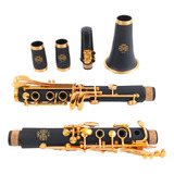 Clarinete 17 Chaves Douradas Bb +