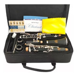 Clarinete Sibemol 17 Chaves Moresky E1 Tripé Grátis 