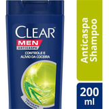 Clear Men Shampoo Anticaspa Controle Alívio D Coceira 200ml 