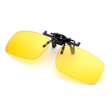 Clip On P/ Oculos Lente Amarela Bloqueia Luz Farol Carro Cor Da Lente Amarelo Desenho Amarelo Dirigir A Noite