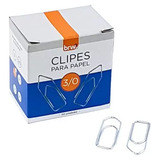 Clipes De Papel Aço Galvanizado 3/0 Caixa Com 50un Brw