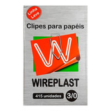 Clipes Para Papel Galvanizado 3/0 Caixa C/ 500g