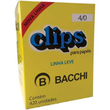 Clipes Para Papel Galvanizado 4/0 Bacchi