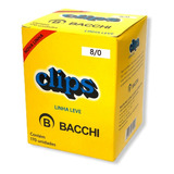 Clips De Papel Bacchi 8/0 Com 170 Unidades