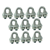 Clips Grampo P/cabo De Aço 1/4 50 Unidades