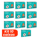 Clips Metálicos Para Papel 2/0 Kit 10 Caixas C/ 100 Unidades