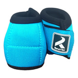 Cloche Para Cavalo Em Neoprene Par Azul Turquesa M