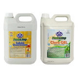 Cloro Gel + Sabão Querosene 5 L Kit Desinfetante E Limpeza