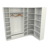 Closet Modulado Armário Colmeia Cabideiro M48 100% Mdf