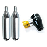 Co2 Bike + Aplicador Absolute Bomba Encher Pneu + 2 Co2 16g