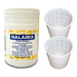 Coalho Halamix Pó 50g Fabricação De Queijos + 2 Formas 500g