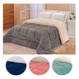 Coberdrom Edredom Grosso Sherpa - King Aveludada- Inverno