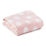 Coberta Bebê Mantinha Infantil Estrelinha Tricô Tricot Fofa Cor Rosa