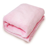 Cobertor Bebe Soft Microfibra Enxoval Manta Anti-alérgico Cor Rosa