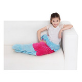 Cobertor Cauda De Sereia Infantil Saco De Dormir 45x140 Cm Cor Rosa