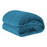 Cobertor Coberta Manta Soft Casal Microfibra Anti Alérgica Cor Índigo Desenho Do Tecido Liso