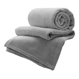 Cobertor Corttex Celta Casal Com Design Liso/cinza De 2.2m X 1.8m