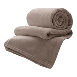 Cobertor Corttex Celta Casal Com Design Liso/taupe De 2m X 1.8m