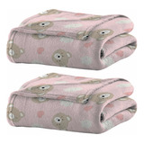 Cobertor De Bebe Masculino E Feminino Manta Para Bebe Kit 2u