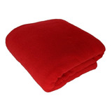 Cobertor Hazime Enxovais Microfibra Cor Vermelho De 220cm X 180cm