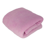Cobertor Hazime Enxovais Microfibra Solteiro Cor Rosa-claro De 220cm X 140cm