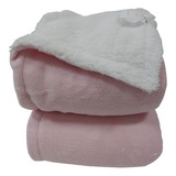 Cobertor Luxo Bebê Menina Dupla Face