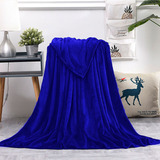 Cobertor Manta Azul Casal Lisa 2,00x1,80