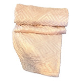 Cobertor Manta Flannel Embossed King Queen Luxo 2,20x2,40 Cor Rosa