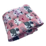 Cobertor Manta Soft Kids Estampado Celta Corttex Infantil Cor Love Cats Desenho Do Tecido Liso
